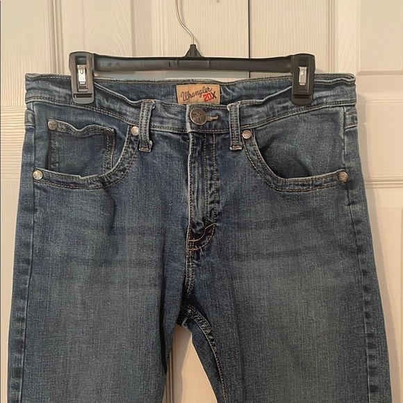 Wrangler 20X Style 44 Men's Slim Straight Blue Jeans Size 32 x 34 Zip Fly EUC - Picture 4 of 10